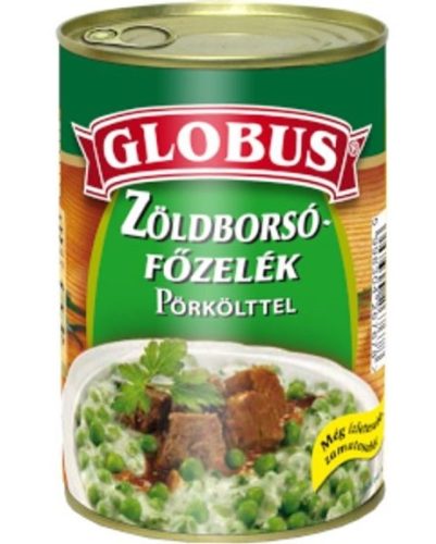 Globus 400g Zöldborsófőzelék Pörkölttel