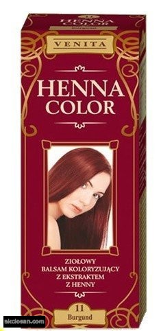 Henna Color hajfesték 11 burgundi vörös 75ml