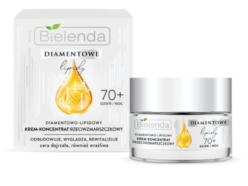 BIELENDA - Diamond Lipids: 70+ Ránctalanító hatású krém-koncentrátum kamélia olajjal 50 ml
