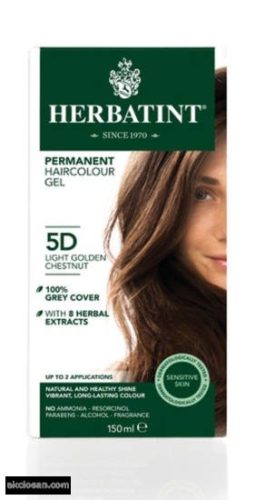 Herbatint természetes tartós hajfesték 5D ( világos aranygesztenye) 150ml