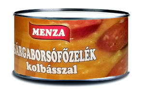 Menza 400g Sárgaborsófőzelék lecsókolbásszal