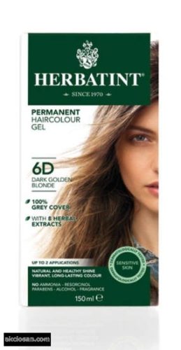 Herbatint természetes tartós hajfesték 6D ( sötét aranyszőke) 150ml
