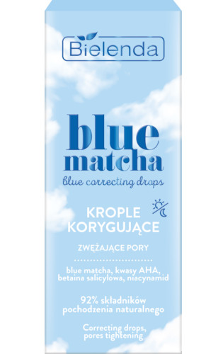 BIELENDA - Blue Matcha - Blue Correcting Drops - Pórusösszehúzó hatású szérum 30 ml