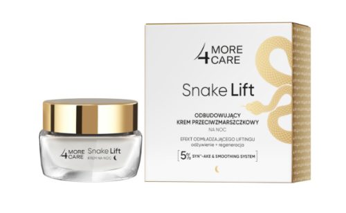 More4Care Snake Lift - Újjáépítő és ránctalanító hatású éjszakai arckrém 50 ml