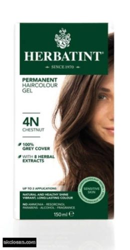 Herbatint természetes tartós hajfesték 4N (gesztenye) 150ml