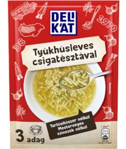 Delikát Tyúkhúsleves csigatésztával 40g