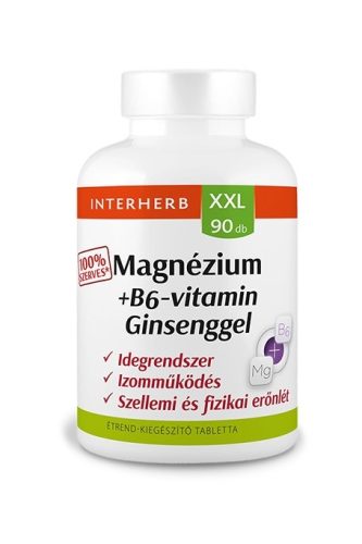 INTERHERB XXL MAGNÉZIUM + B6-VITAMIN GINZENGGEL 90DB
