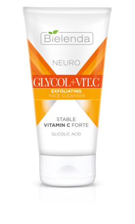 Bielenda Neuro Glycol + Vit. C Hámlasztó hatású arclemosó gél 150 ml