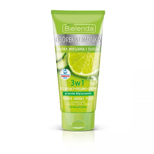 Bielenda uborka lime arclemosó gél + peeling + szérum 150ml