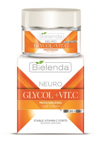 Bielenda Neuro Glycol + Vit. C Hidratáló és antioxidáns hatású nappali arckrém SPF 20, 50 ml