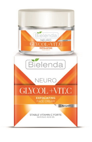 Bielenda Neuro Glycol + Vit. C Hámlasztó és korrigáló hatású éjszakai arckrém 50 ml