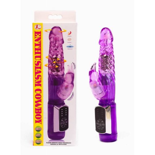 Enthusiasm Cowboy Vibrator Purple vibrátor