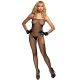 728672 Fishnet Suspender Bodystocking fekete cicaruha