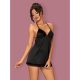 Alifini chemise & thong black babydoll L/XL